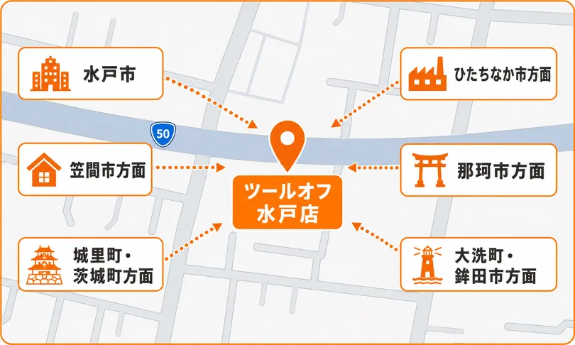 水戸店周辺マップ