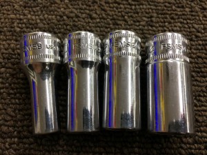 Snap-on スナップオン USA セミディープソケット ディープソケット 4点セット FSMS14 FSMS12 FSMS10 FSMS8