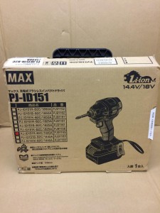 MAX 充電式ブラシレスインパクトドライバ PJ-ID151R-B2C/1440A