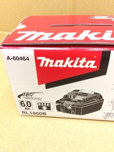 makita 18V 6.0Ah バッテリー BL1860B