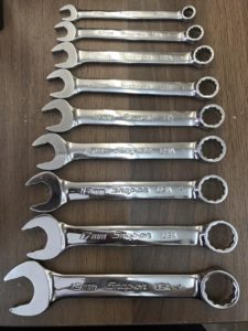 草加店【Snap-on コンビネーションレンチ ショート SOEXM100-190 