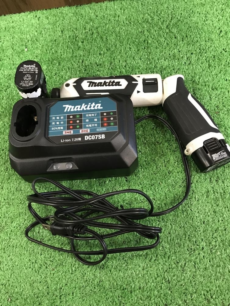 マキタ　makita 充電式ペンインパクトドライバ TD022DSHXW　ケース無　7.2V　1.5Ah