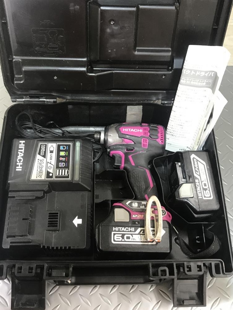 日立 充電式インパクトドライバ WH18DDL2(2LYPK)