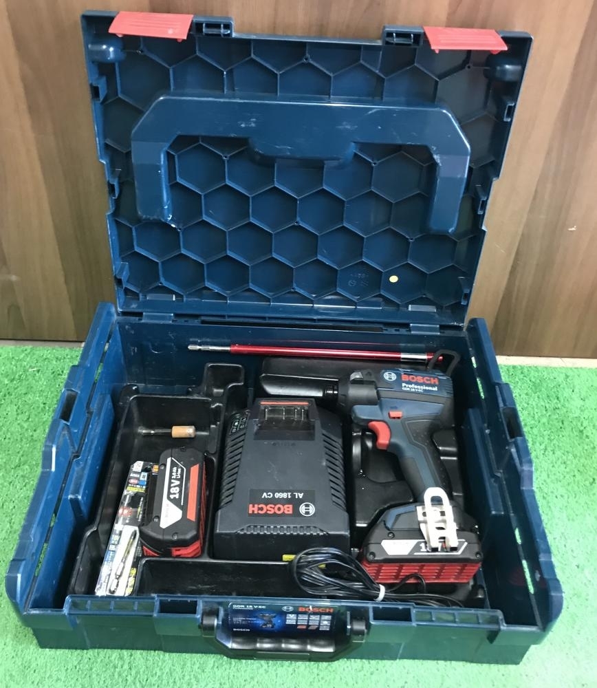 BOSCH ボッシュ 充電式インパクトドライバ GDR18V-EC 2.0Ah1個 3.0Ah1個 中古美品