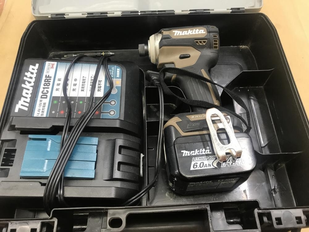 マキタ 充電式インパクトドライバ TD161D　※バッテリー充電6回