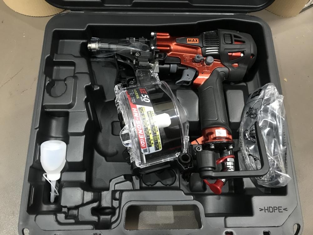 MAX マックス 50mm 高圧釘打ち機 スーパーネイラ HN-50N3(D)-R