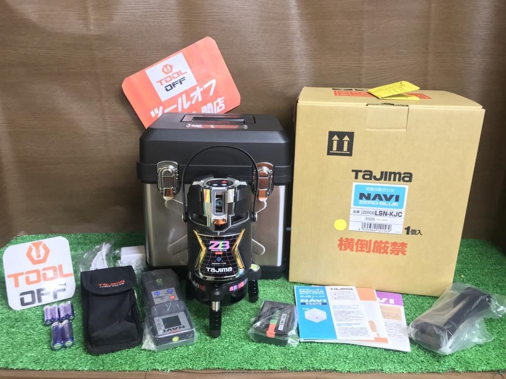 茨木店【タジマ TAJIMA ブルーグリーンレーザー墨出し器 NAVI ZEROBLSN-KJC 本体＋受光器 矩十字・横全周  保証書】大阪府茨木市のお客様からお買取りさせていただきました。