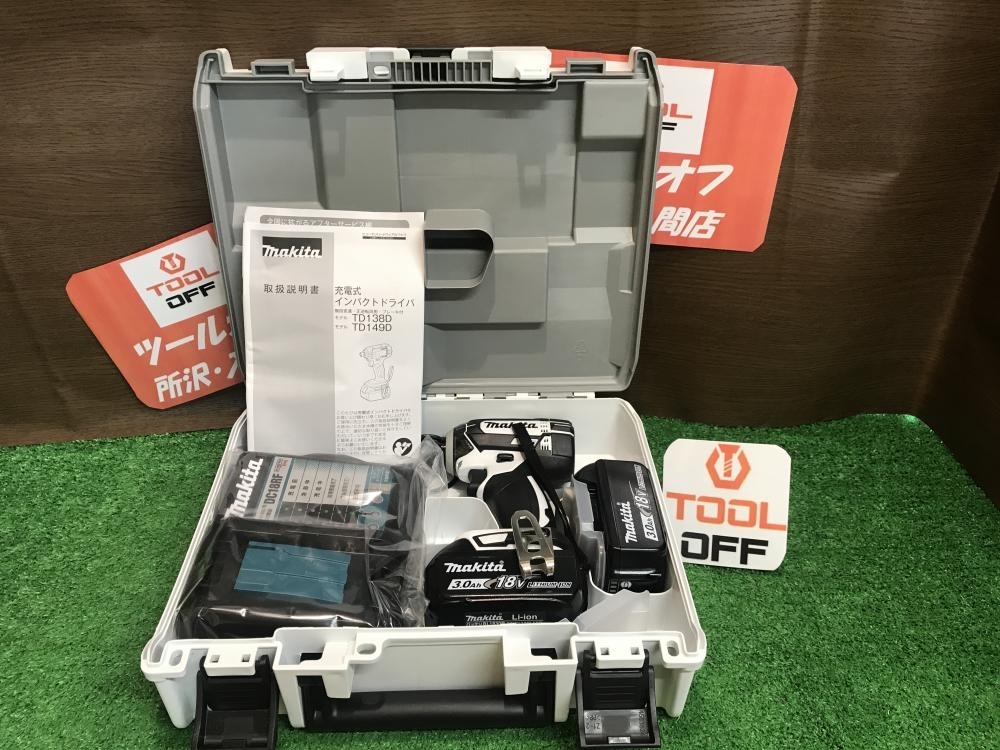 マキタ 充電式インパクトドライバ TD149DRFXW