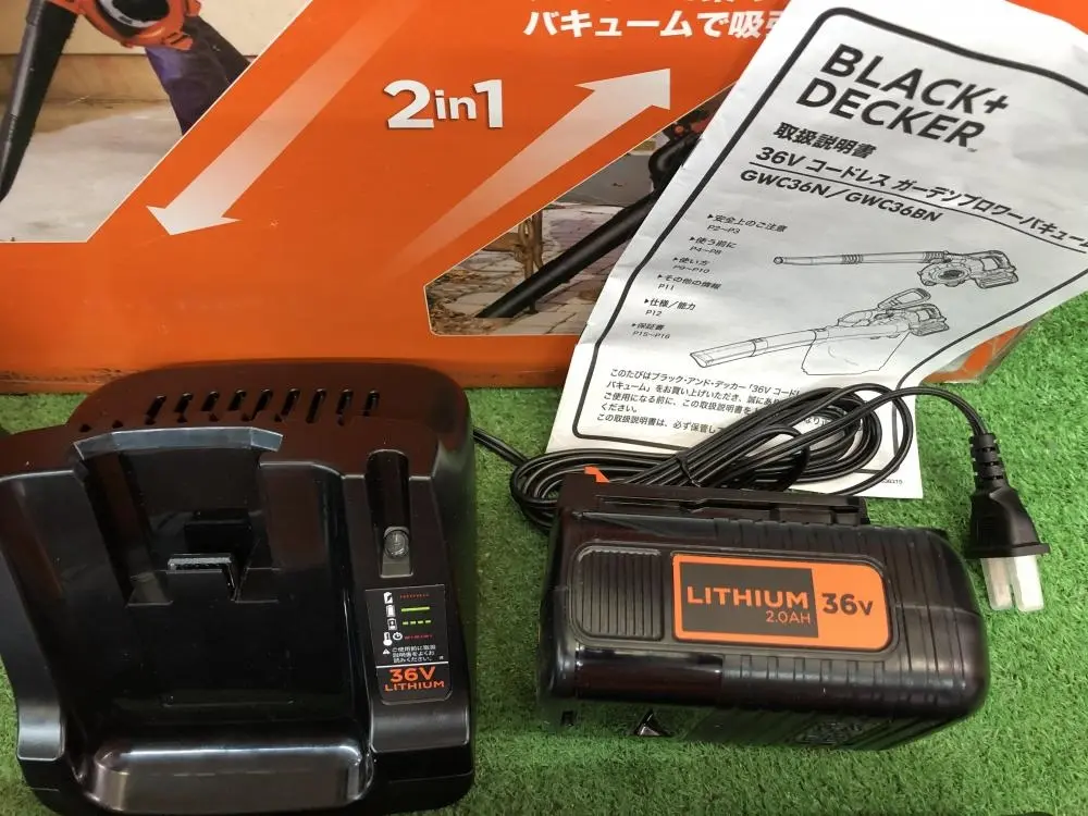 川越店【BLACKDECKER ブラックアンドデッカー 36Vコードレスブロワーバキューム  GWC36N※未使用展示品】埼玉県ふじみ野市のお客様からお買取りさせて頂きました！