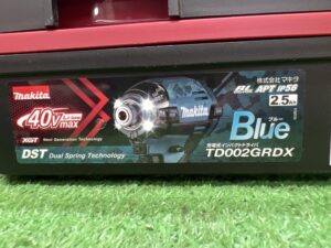 TD002GRDX 青 Blue バッテリー2個 充電器付の画像5