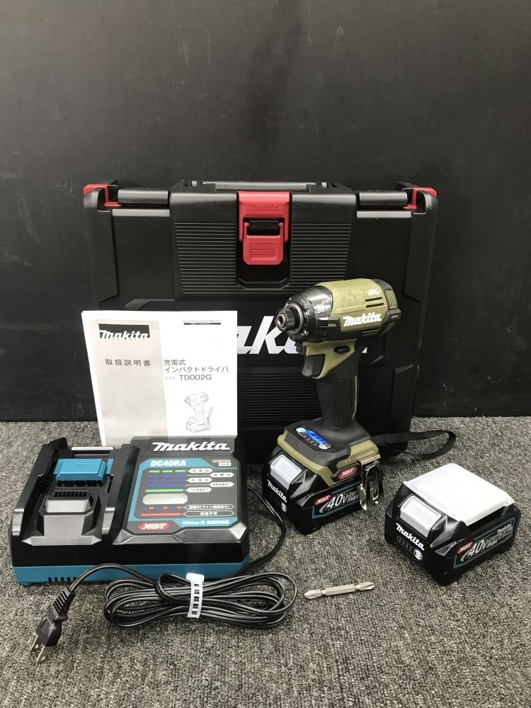 買取実績】マキタ makita 充電式インパクトドライバ 40Vmax TD002GRDXO