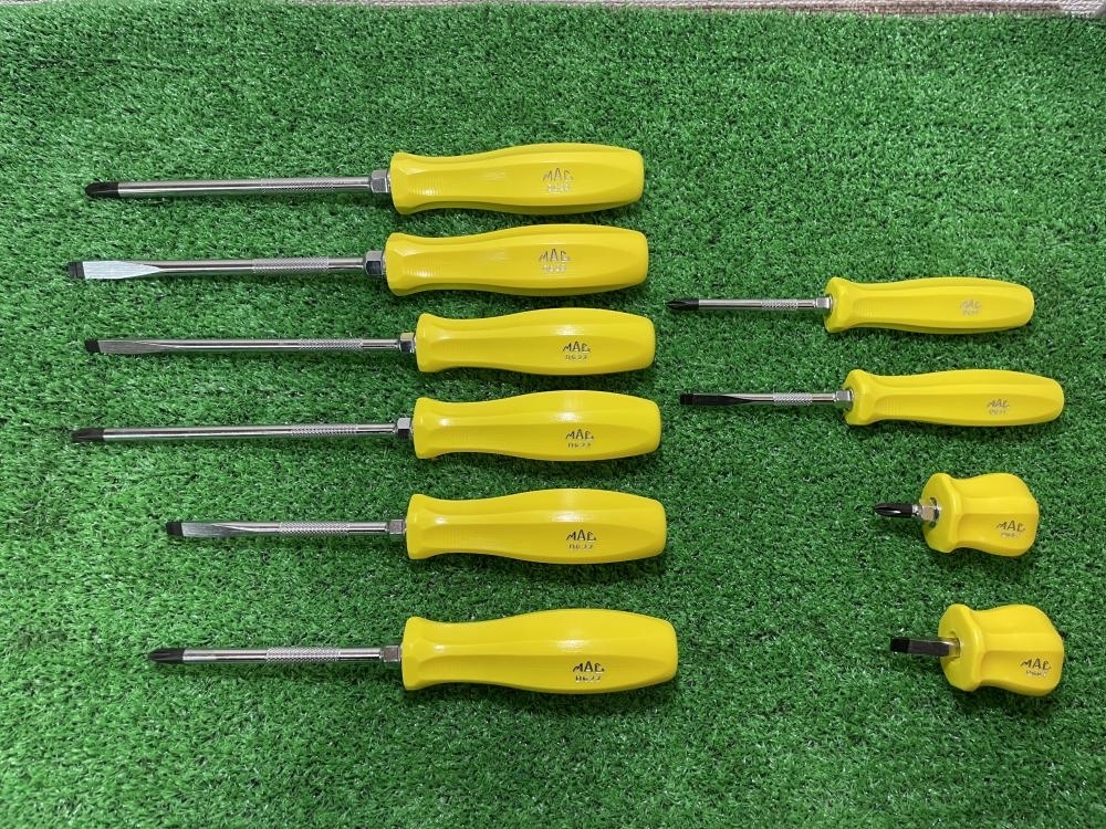 【買取実績】マックツール MACTOOLS ドライバー10本セット DG イエロー 長期保管品[大阪府四条畷市]枚方店