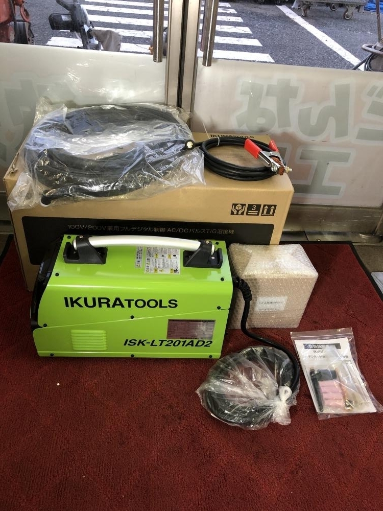 買取実績】 育良精機 100V/200V兼用 TIG溶接機 ISK-LT201AD2 新品 【長野県小諸市】高崎店