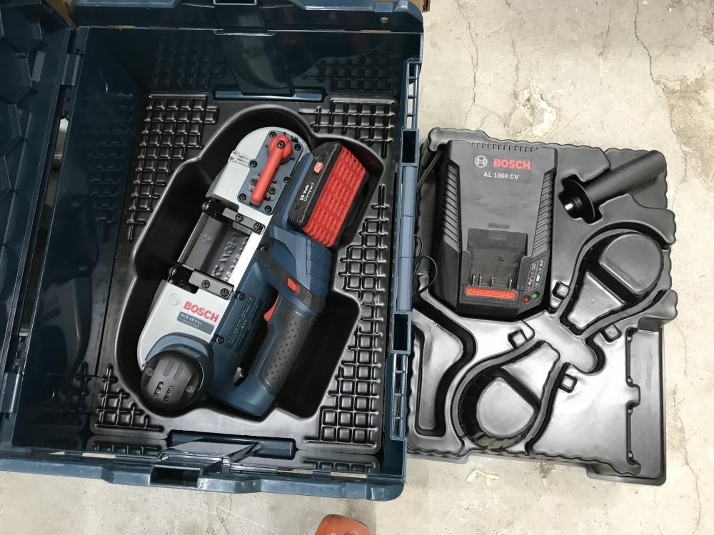 買取実績】BOSCH 充電式バンドソー GCB18V-Li バッテリ×1 充電器