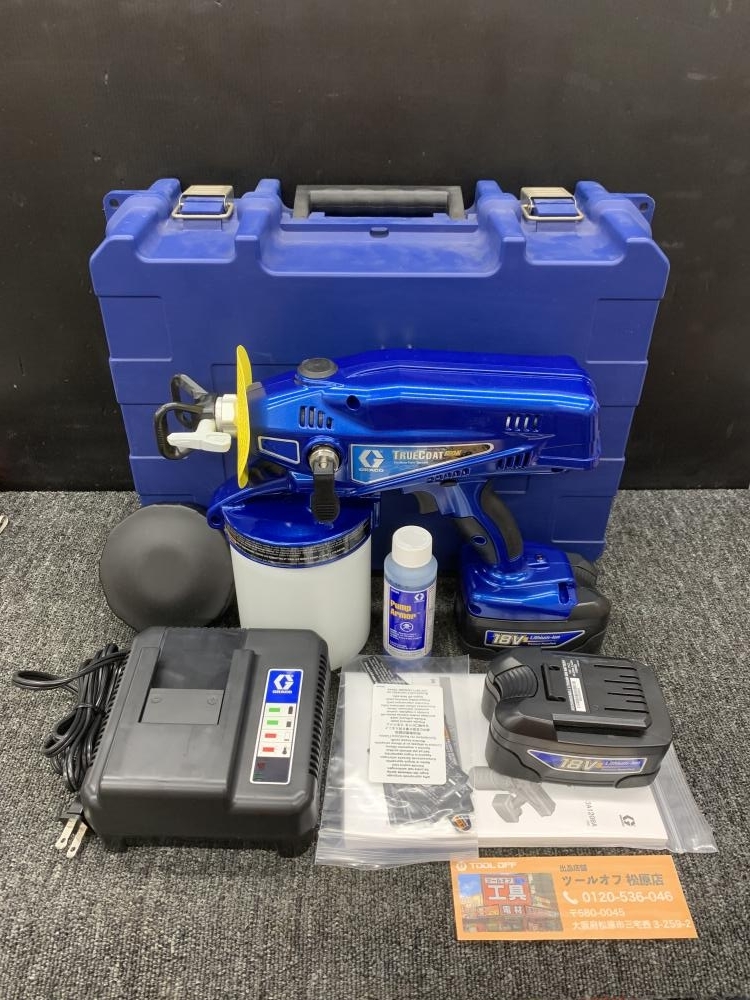 買取実績】GRACO グラコ ※通電のみ確認 コードレスエアレススプレーヤー18V 水性TrueCoat PRO-X ※バッテリ×2充電器 ×1【大阪府松原市からご来店】松原店