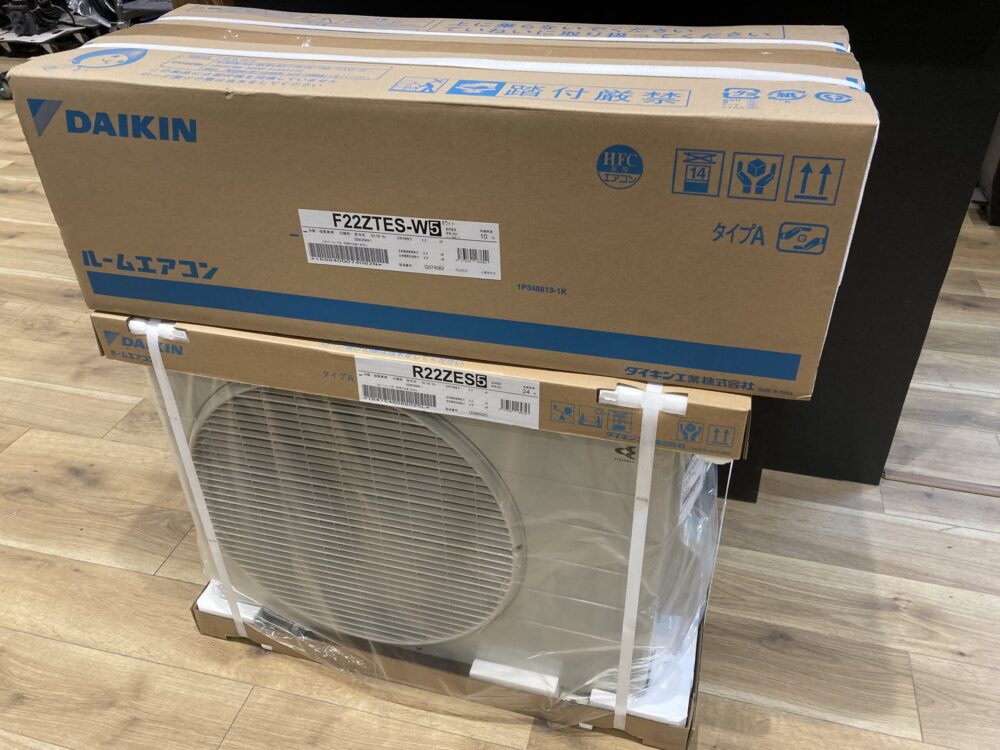 買取実績】 ダイキン ルームエアコン F22ZTES-W5+R22ZES5 新品 【埼玉県熊谷市】鴻巣店