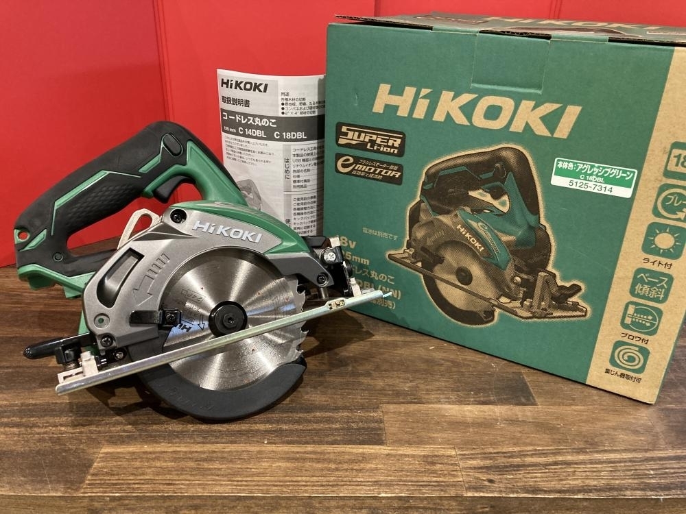 買取実績】HiKOKI ハイコーキ 125mmコードレス丸のこ マルノコ C18DBL