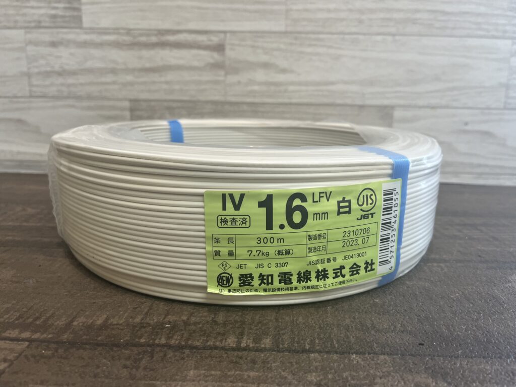 1.6mm 300m　白の画像