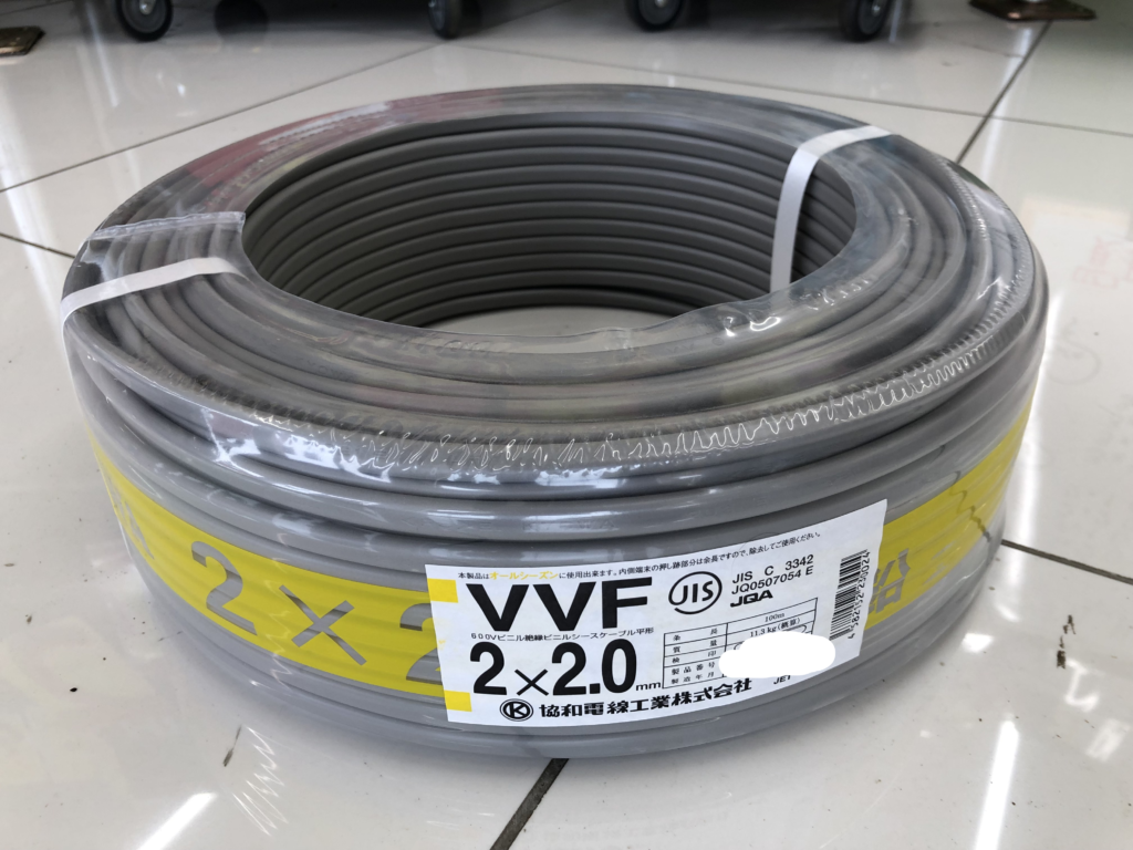 100m　2×2.0　電線					の画像