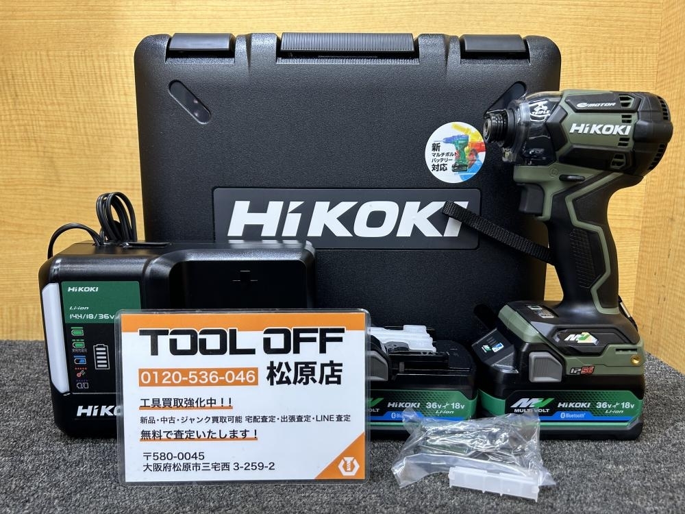 買取実績】HiKOKI ハイコーキ コードレスインパクトドライバ36VWH36DC