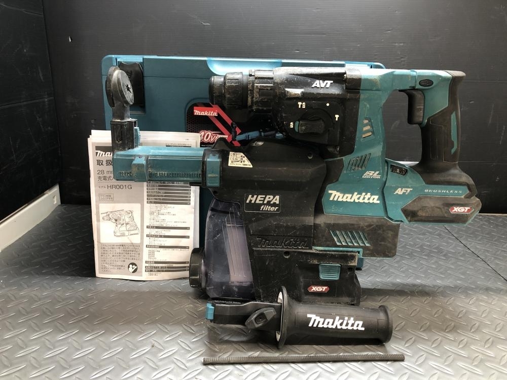 買取実績】makita 充電式28mmハンマドリル HR001G 集じんシステム+ケース付属 [大阪府枚方市]枚方店