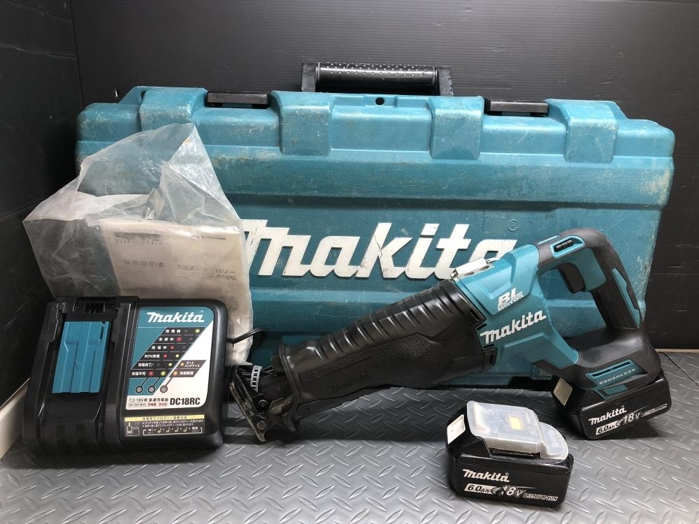 買取実績】makita 充電式レシプロソー JR187DRGX 充電器＋バッテリーx2 [大阪府枚方市]枚方店