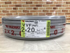 買取実績】 矢崎 VVFケーブル 2×2.0mm 100m 新品 【埼玉県さいたま市 