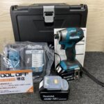 makita マキタ 充電式インパクトドライバ  青色 バッテリー×2(充電回数1回づつ)充電器付