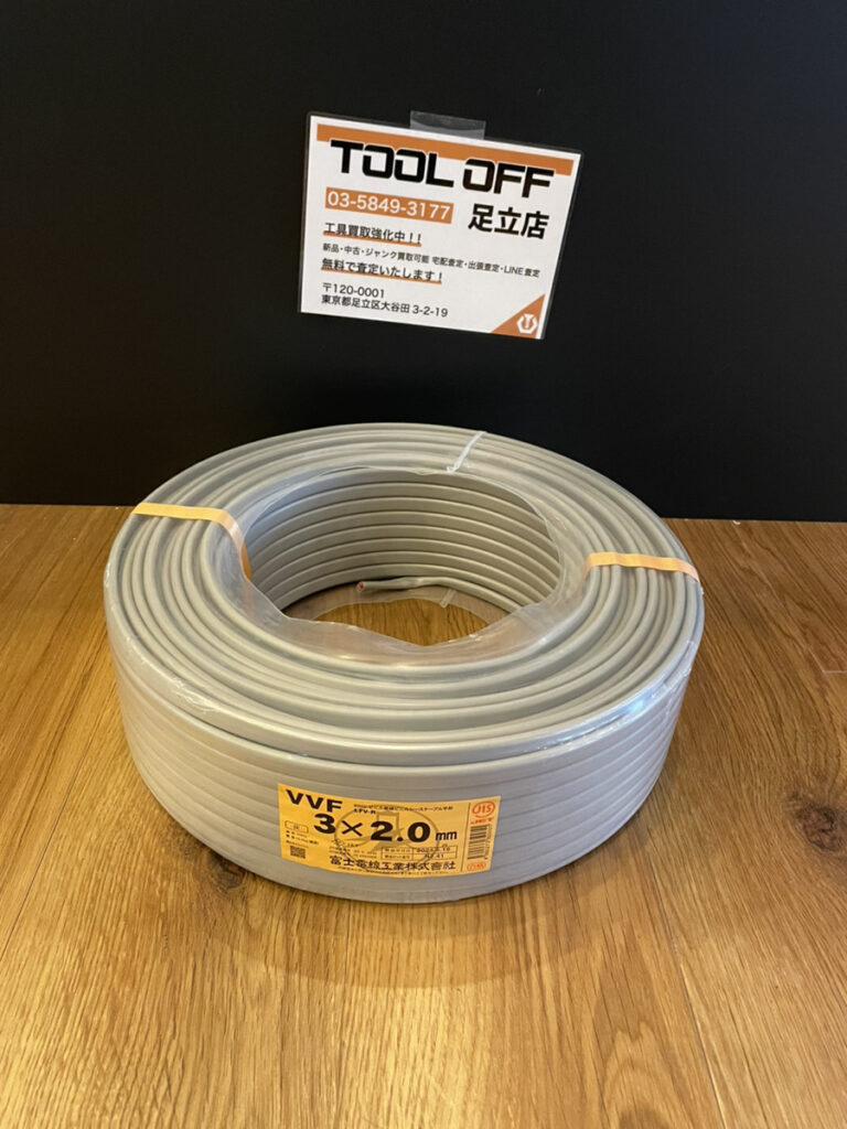 3×2.0 黒白赤 100m巻の画像