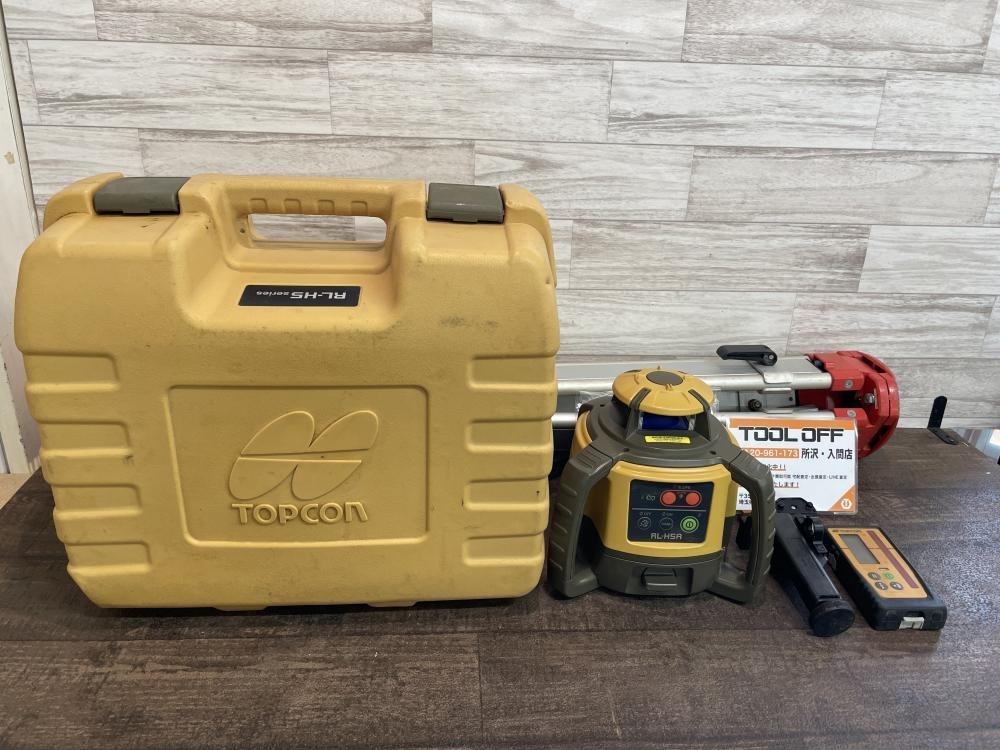 TOPCONレーザーレベルRH-H5A もろう 受光器&ホルダー付 
