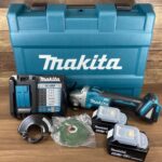 マキタ makita/18V充電式100mmディスクグラインダ/バッテリー(BL1860B)2個+充電器付属