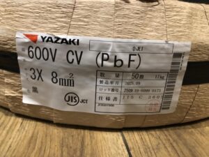 3C×8SQ 50m巻、黒 の画像2