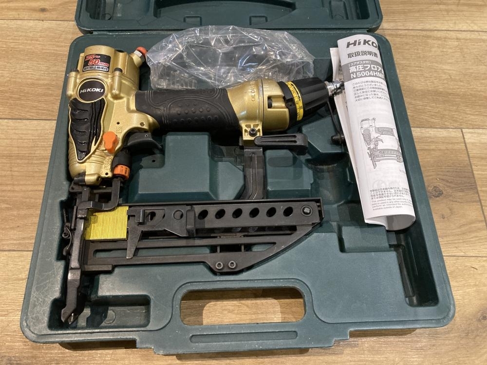 中古現状品】【2916】HiKOKI ハイコーキ N5004HMF 高圧 50mmフロアタッカ
