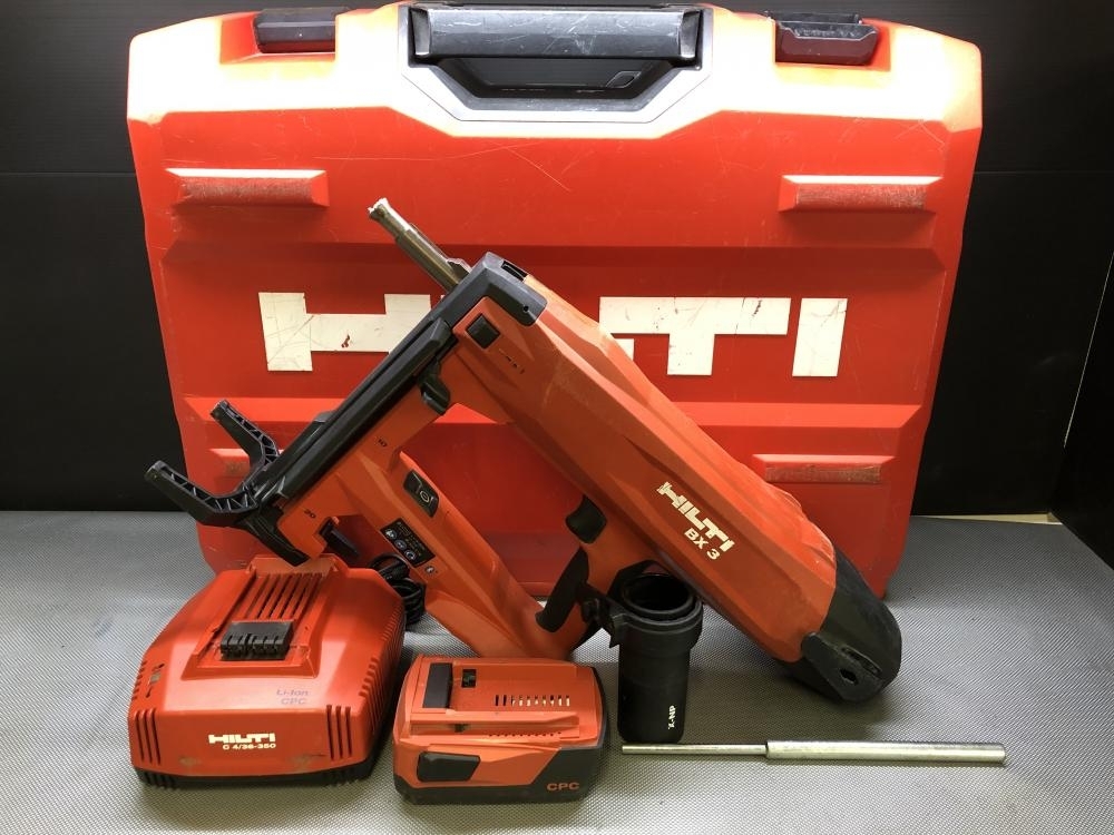 買取実績】HILTI ヒルティ 充電式コンクリートネイラ 鋲打ち機 BX3-ME