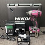 HiKOKI ハイコーキ 14.4Vコードレスインパクトドライバ  バッテリー×2 充電器 パワフルレッド