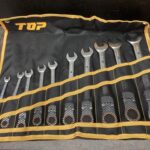 トップ工業 TOP 首振りロックラチェットコンビセット 10本