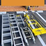 ソーラーパネル設置用荷揚げ機