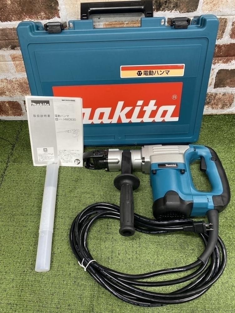 千円引済　送料込 極美品HH08ハンディ　稼働 18分30秒MAX5分新品多数 高価買取実績】makita マキタ 電動ハンマ HM0830 17mm六角軸シャンク